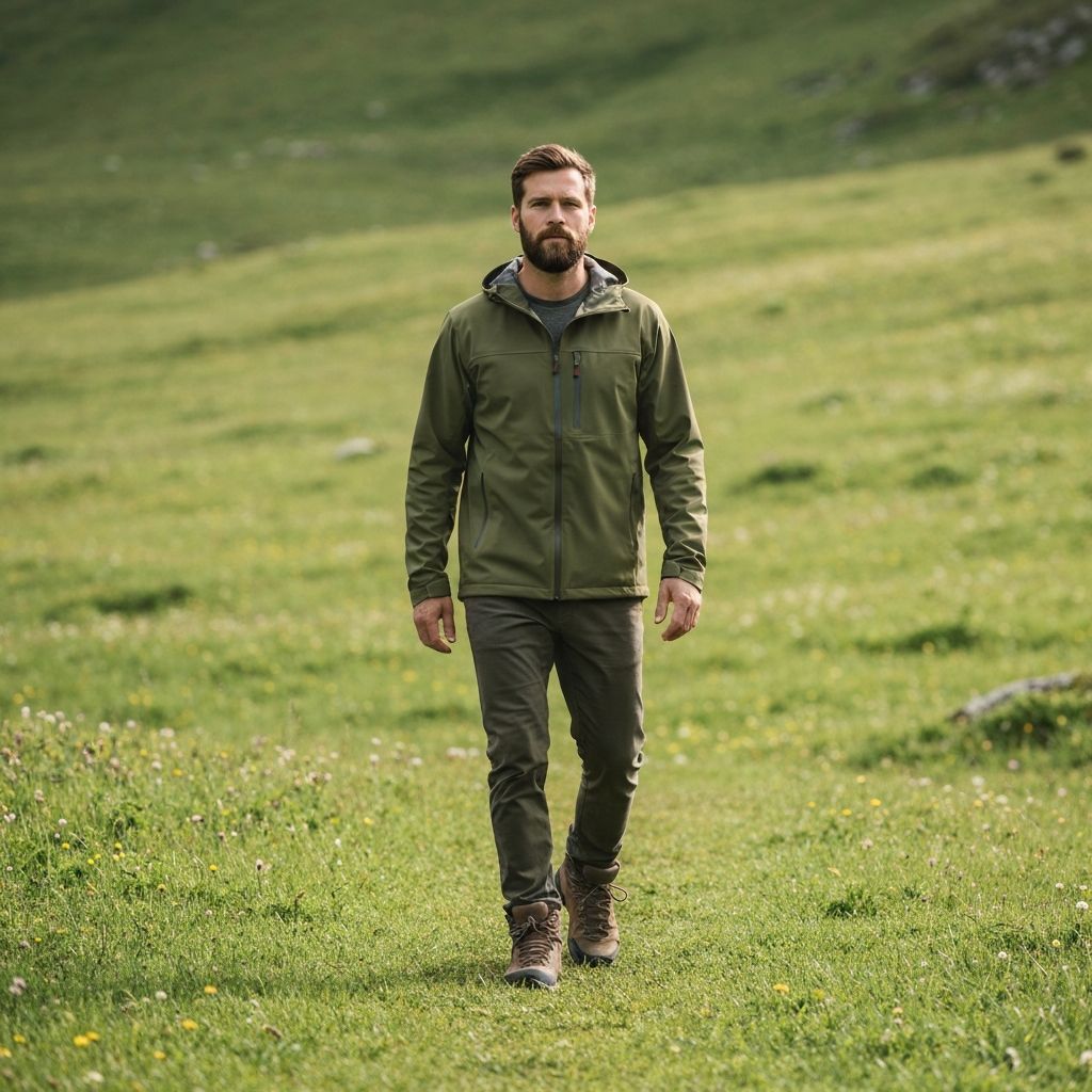 Man in active outdoor setting